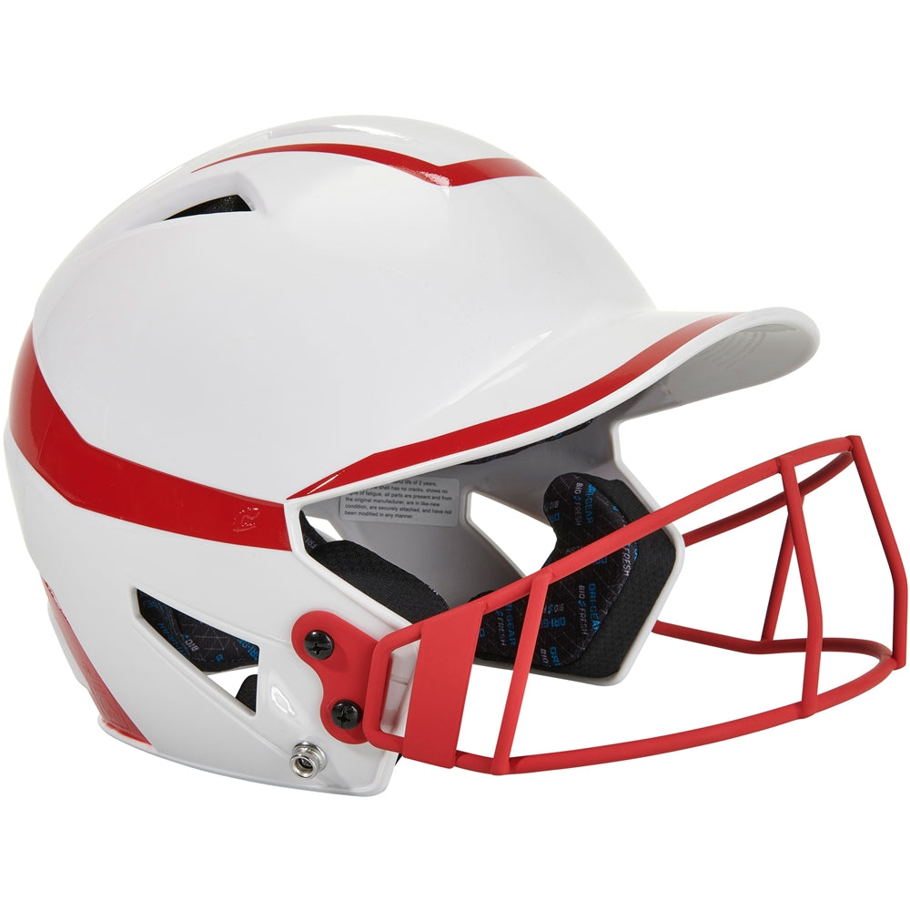 TWO-TONE SOFTBALL HELMET W/MASK